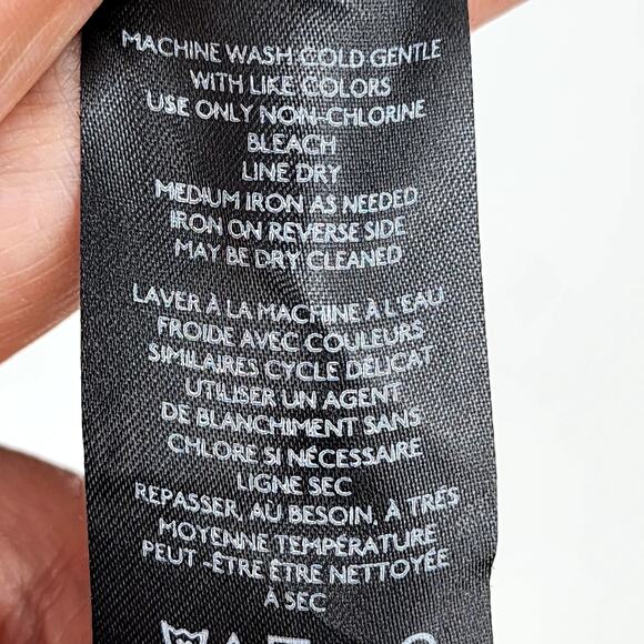 Free People X Amber Black Faux Button Front Long Sleeve Mini Dress Size 6 - Picture 4 of 7